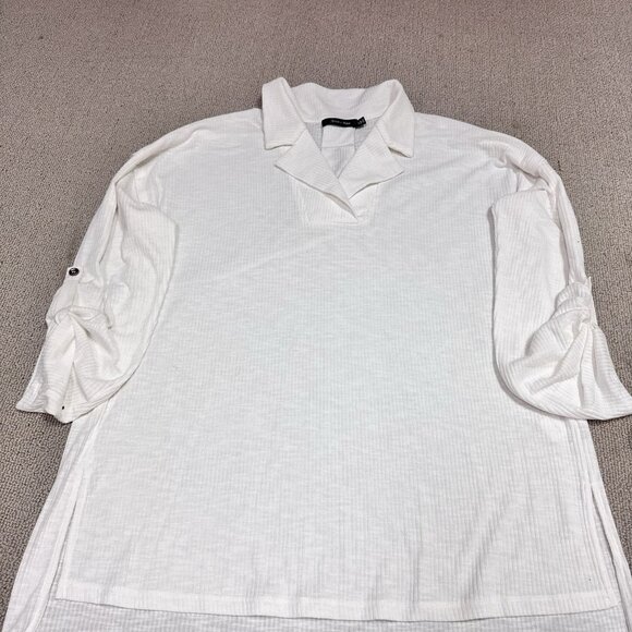 Doe + Rae Sweater Ivory Lightweight Long Sleeve Pullover Women’s Size Medium NWT - Picture 6 of 11